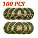 100pcs 1775 Heads We Win Tails You Lose Skull Gold Commemorative Challenge Coin