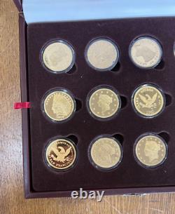 $100 Million Gold Classics Commemorative Coin Collection 24 Gold Plated Coins