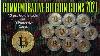 10 Pcs Gold Bitcoin Coins And Cases Commemorative 2021 New Blockchain Cryptocurrency Collection