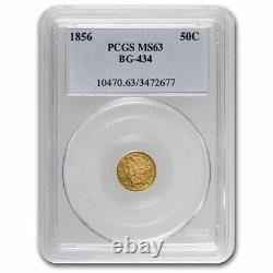 1856 Liberty Round 50¢ Gold MS-63 PCGS (BG-434) SKU#253114