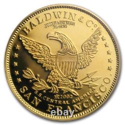 1857/0 $10 49er Horseman. 887 Fine Cal Gold PCGS