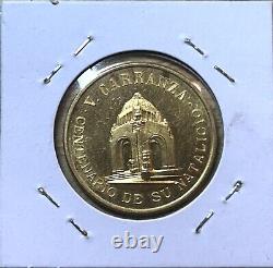 1859-1959 Mexico Carranza Gold Commemorative Medal Grove #P-45 Unc. Hairlines