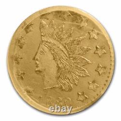 1880/70 Indian Round 50 Cent Gold MS-63 PL PCGS (BG-1067) SKU#259355
