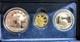 1886-1986 Us Liberty Coin Set-$5 Gold, $1 Silver &$. 50 Silver Coin With Box