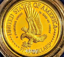 1886-1986 US Liberty Coin Set-$5 Gold, $1 Silver &$. 50 Silver Coin with Box