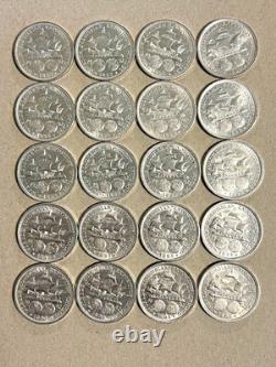 1893 Columbian Exposition Commemorative Silver Half Dollar Set of 20 Coins