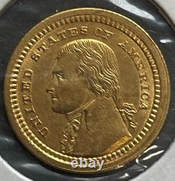 1903 $1 Gold Louisiana Purchase Jefferson Dollar Free Shipping USA