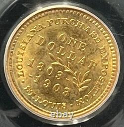 1903 $1 LA Purchase, McKinley Gold Commemorative PCGS MS-66 VERY PRETTY COIN