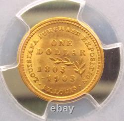 1903 Commemorative MCKINLEY Gold $1 PCGS MS64 #686 Unc BU ECC&C, Inc