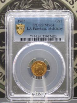 1903 Commemorative MCKINLEY Gold $1 PCGS MS64 #686 Unc BU ECC&C, Inc