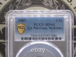 1903 Commemorative MCKINLEY Gold $1 PCGS MS64 #686 Unc BU ECC&C, Inc