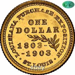 1903 G$1 Jefferson Louisiana Purchase PF65+ UC CAC Classic Gold Commemorative
