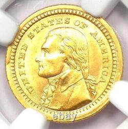 1903 Jefferson Louisiana Gold Dollar Coin G$1 NGC Uncirculated Detail (UNC MS)
