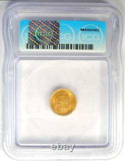 1903 Jefferson Louisiana Gold Dollar G$1 Coin Certified ICG MS65 (Gem BU)