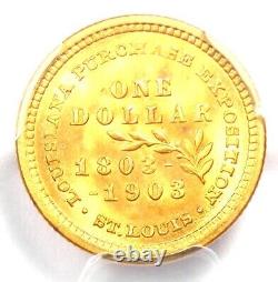 1903 Jefferson Louisiana Gold Dollar G$1. PCGS MS68 Top Pop 3/0. $50,000 Value