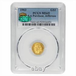 1903 Louisiana Purchase Exposition Jefferson $1 PCGS MS 65 CAC
