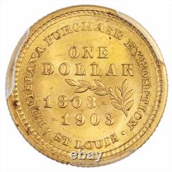 1903 Louisiana Purchase Exposition Jefferson $1 PCGS MS 65 CAC