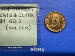 1904 Lewis & Clark Exposition Gold Dollar G1$ Commemorative read description