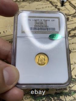 1904 Lewis and Clark G$1 Gold Commemorative Coin NGC MS64 CAC