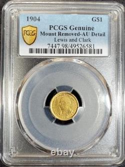 1904 Lewis and Clark Gold Dollar PCGS Genuine AU Detail