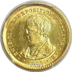 1905 $1 Lewis & Clark Gold Commemorative PCGS MS-63