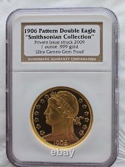 1906 Pattern Double Eagle Smithsonian Collection Struck 2009 UC Proof