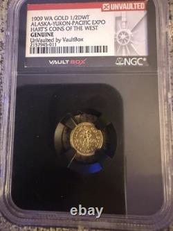 1909 WA Gold 1/2 DWT Alaska-Yukon-Pacific Expo Hart's Coins of the West NGC