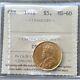 1912 Canada 5 Dollar Gold Coin Iccs Ms 60