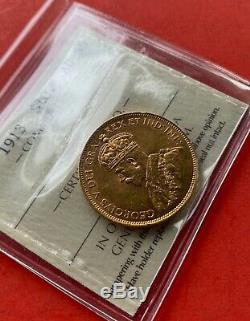 1913 Canada Gold $10 Dollar Coin ICCS AU-55