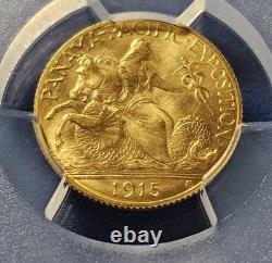 1915-S $2 1/2 Panama Pacific Gold $2.5 Pan Pac PCGS MS67! Gold Shield. EB
