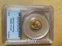 1915-S Commemorative Gold $1 Panama-Pacific Exposition PCGS MS64 BLAZER