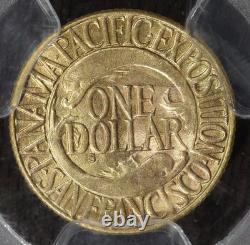 1915-S (MS64 CAC) Panama-Pacific Gold Dollar G$1 PCGS Beautiful Coin Pan Pac