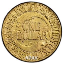 1915-S PCGS MS64 Panama-Pacific Gold Commemorative Dollar, U. S. G$1 Coin