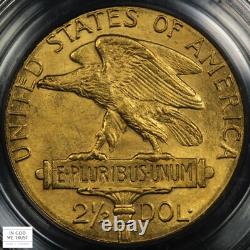 1915 S Pan-Pac Commemorative Gold Quarter Eagle $2.50 OGH PCGS MS 62 GOLD CAC