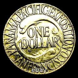 1915-S Pan Pac Exposition $1 One Dollar Gold Coin Piece Nice Coin - #598X
