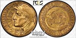 1915 S US $1 Dollar Panama-Pacific Gold Coin MS64