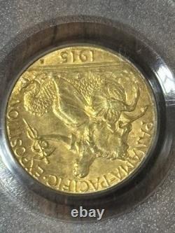 1915-s 2.50 Pcgs Ms64 Panama -pacific Gold $2.50 Commemorative Coin