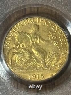 1915-s 2.50 Pcgs Ms64 Panama -pacific Gold $2.50 Commemorative Coin