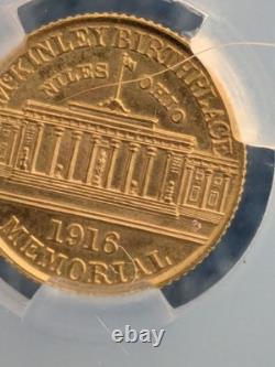 1916 G$1 McKinley Gold Commemorative MS63 CAC (Better Than PCGS)