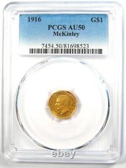 1916 McKinley Commemorative Gold Dollar Coin G$1 Certified PCGS AU50
