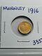 1916 Mckinley Gold Commemorative Dollar Unc Nice Grade Free Shipping Stunner