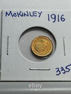 1916 McKinley Gold Commemorative Dollar UNC Nice Grade Free Shipping Stunner
