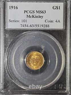 1916 McKinley Gold Dollar $1 PCGS MS63