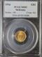 1916 Mckinley Gold Dollar $1 Pcgs Ms63