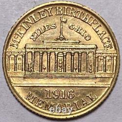 1916 William McKinley Commemorative Gold Dollar Brilliant Uncirculated Coin17040