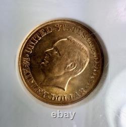 1917 McKinley $1 Gold U. S. Commemorative Coin NGC MS 62