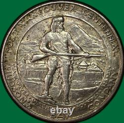 1925 Fort Vancouver Commemorative Choice Almost Uncirculated AU+ Coin #39380