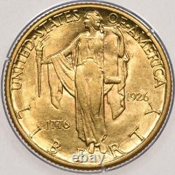 1926 $2.50 PCGS AU58 CAC Rattler OGH Gold Sesquicentennial Commemorative