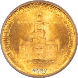 1926 $2.50 Sesquicentennial Gold Commemorative Pcgs Ms-65 Cac, Lovely Gem
