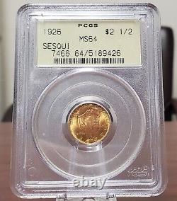 1926 $2.50 Sesquicentennial PCGS MS64 OGH Gold Commemorative Rare Coin STUNNING